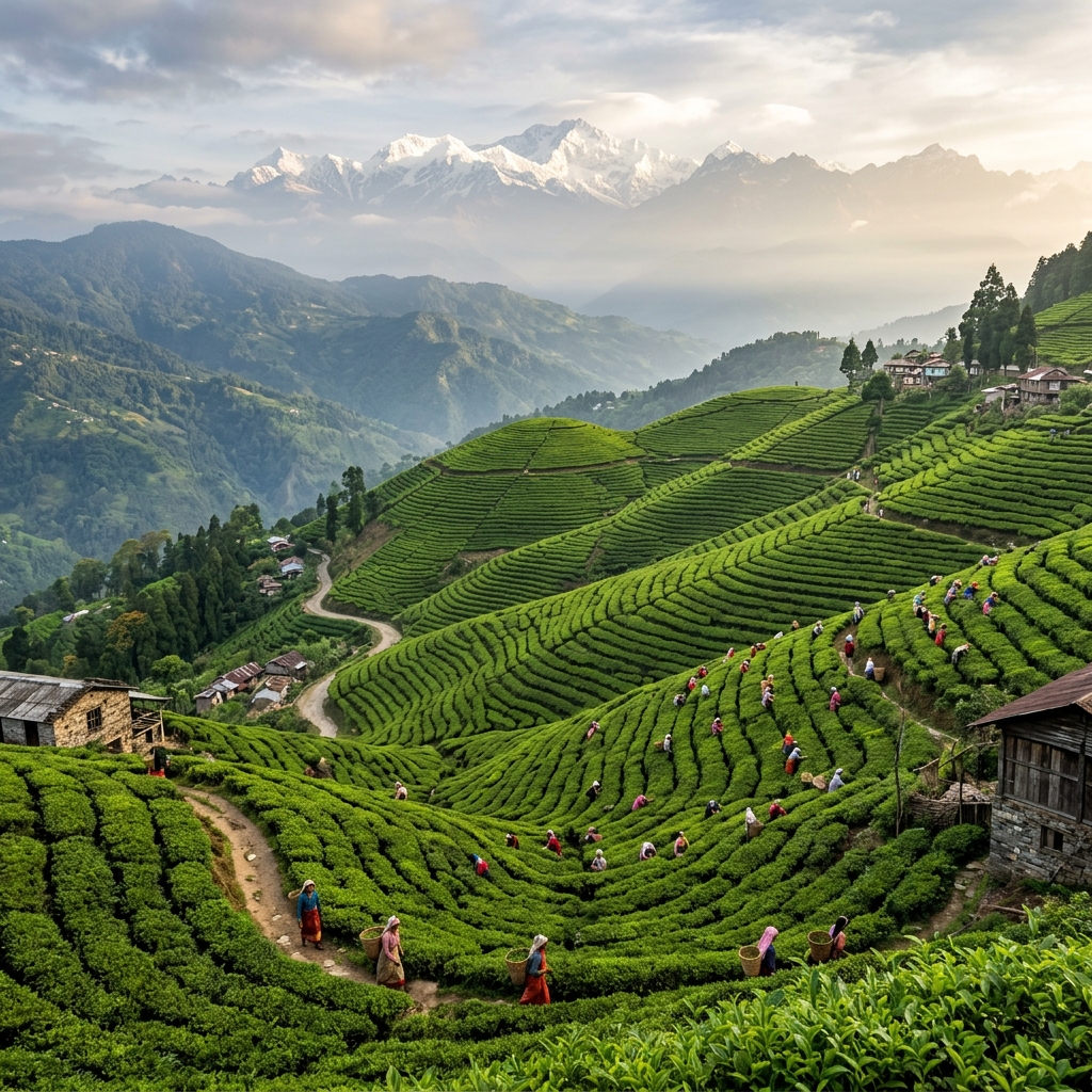 Darjeeling tea gardens