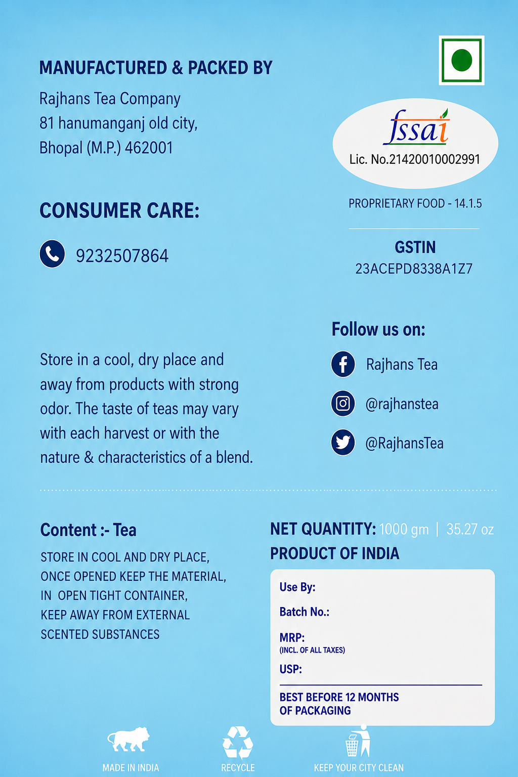 Rajhans Premium Nilgiri